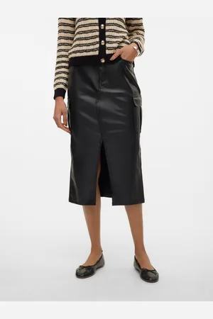VERO MODA Vmveri Høj Talje Lang Nederdel