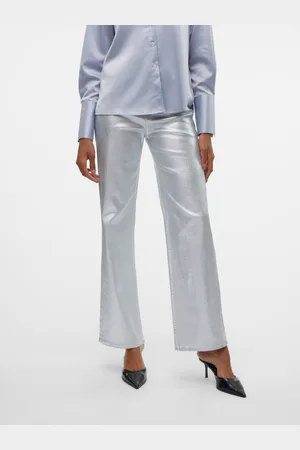 VERO MODA Vmtessa Høj Talje Wide Leg Fit Jeans