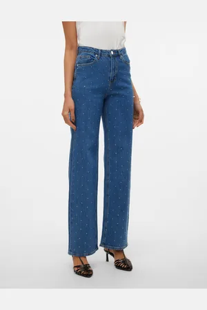 VERO MODA Vmtessa Høj Talje Wide Fit Jeans