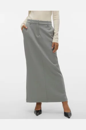 VERO MODA Vmmathilde Mellemhøj Talje Lang Nederdel