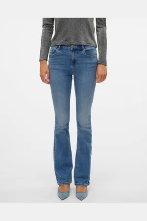 VERO MODA Vmflash Mid Rise Flared Fit Jeans