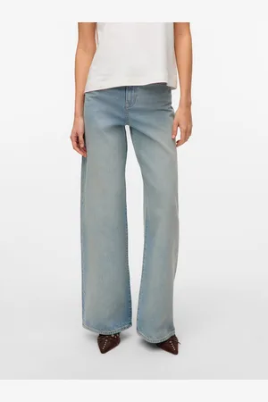 VERO MODA Vmelina Superhøj Talje Wide Leg Fit Jeans