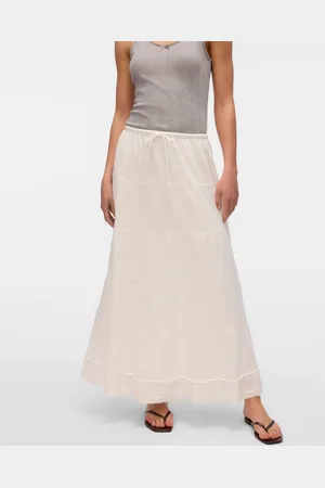 VERO MODA Vmclementine Høj Talje Lang Nederdel