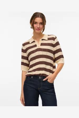 VERO MODA Vmrandi Strikket Poloshirt