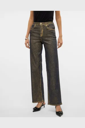 VERO MODA Vmtessa Høj Talje Wide Leg Fit Jeans