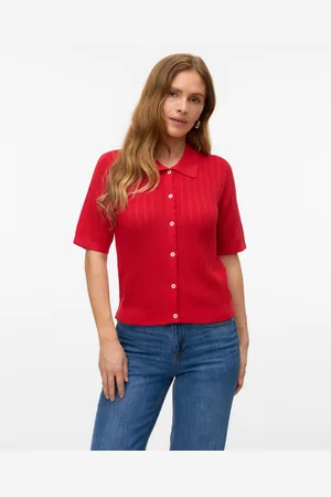 VERO MODA Vmluxlight Strikket Poloshirt