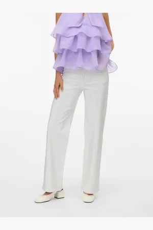 VERO MODA Vmtessa Høj Talje Wide Leg Fit Jeans