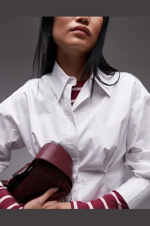 VERO MODA Topshop Waisted Poplin Shirt