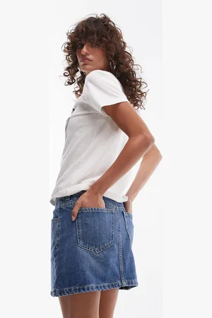 VERO MODA Topshop Denim Pelmet Mini Skirt