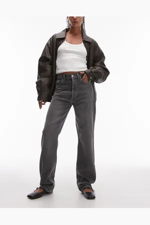 VERO MODA Topshop Kort High Rise Straight Jean
