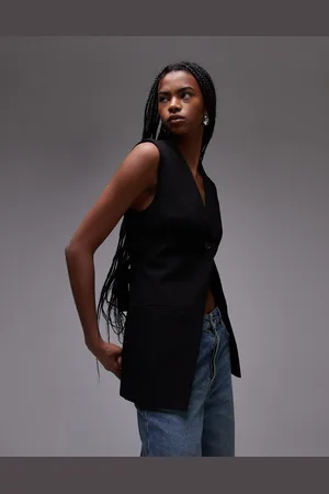 VERO MODA Topshop Sleeveless Backless Blazer