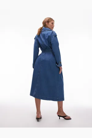 VERO MODA Topshop Denim Trench Coat