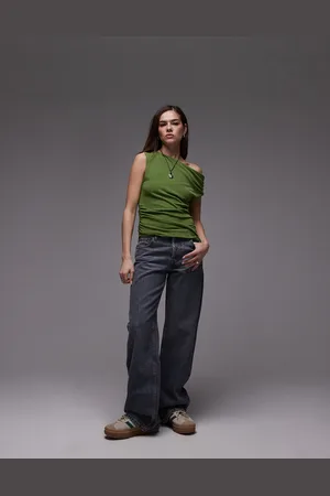 VERO MODA Topshop Draped Asymmetric Shoulder Top