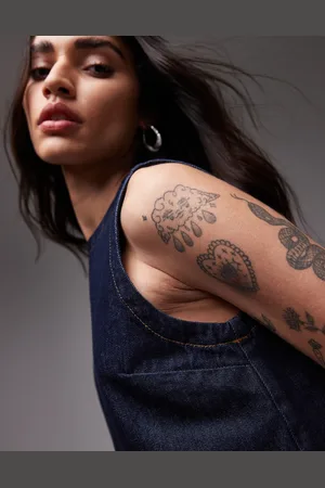 VERO MODA Topshop Denim Shell Top