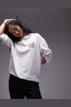 VERO MODA Topshop Graphic Hotel Rouge Long Sleeve Skater Tee