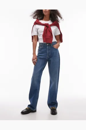 VERO MODA Topshop Kort High Rise Straight Jean