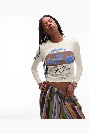 VERO MODA Topshop Graphic Licence Paul Klee Long Sleeve Baby Tee