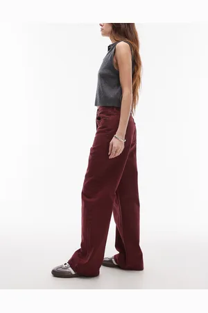 VERO MODA Topshop Mid Rise Loose Fit Straight Jeans