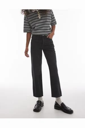 VERO MODA Topshop Runway Mid Rise Straight Cropped Jean
