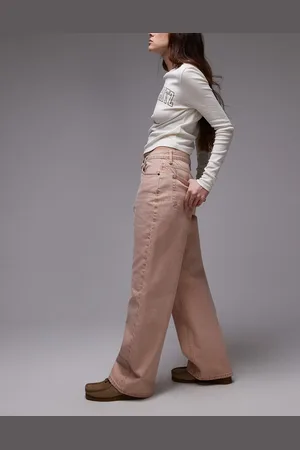 VERO MODA Topshop Mid Rise Loose Fit Straight Jeans