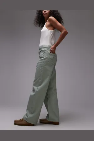 VERO MODA Topshop Mid Rise Loose Fit Straight Jean