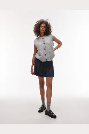 VERO MODA Topshop Knitted Crew Pocket Waistcoat
