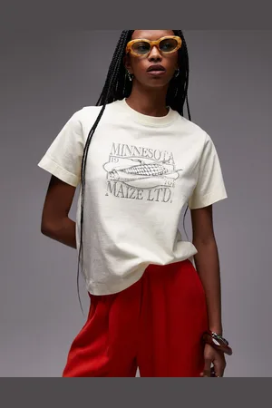 VERO MODA Topshop Graphic Minessota Boxy Tee