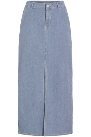 VILA Denim Maxinederdel