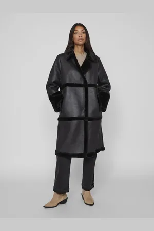 VILA Imiteret Shearling Frakke
