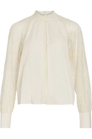 VILA Blonde Top Med Lange Ærmer