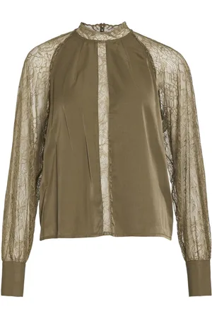 VILA Blonde Top Med Lange Ærmer