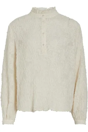 VILA High Neck Top Med Lange Ærmer