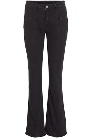 VILA Mid Waist Flared Jeans
