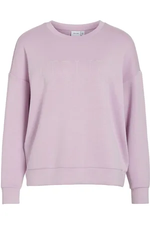 VILA Rund Halsudskæring Langærmet Sweatshirt