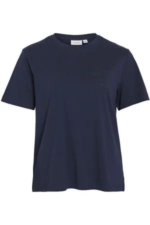 VILA Rund Halsudskæring T-shirt