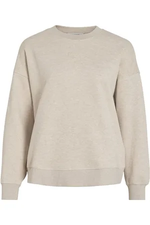 VILA Rund Halsudskæring Langærmet Sweatshirt