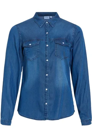 VILA Vibista Lomme Denimskjorte