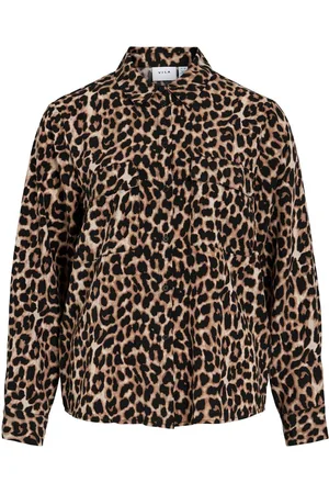 VILA Viliopana Leopardprint Skjorte