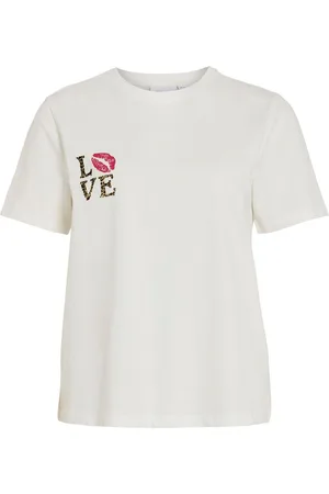 VILA Rund Halsudskæring T-shirt