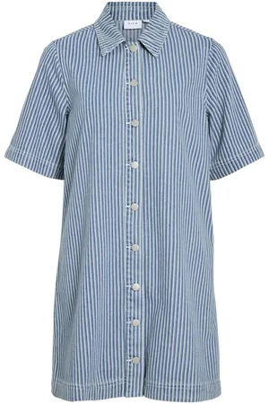 VILA Kort Denimkjole