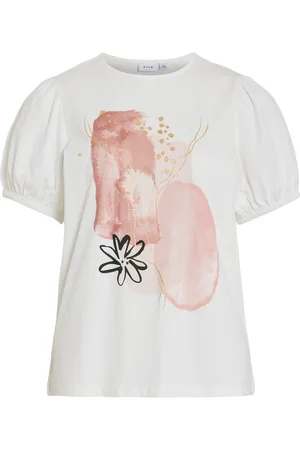 VILA Rund Halsudskæring T-shirt