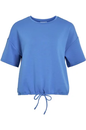 VILA Rund Halsudskæring Kortærmet Sweatshirt