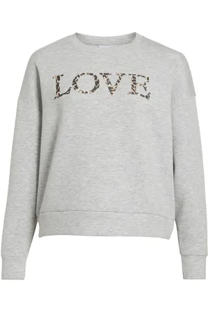 VILA Rund Halsudskæring Sweatshirt