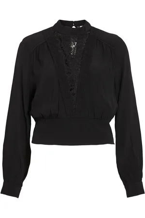 VILA High Neck Top Med Lange Ærmer