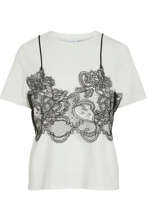 VILA Virada Blondedetalje T-shirt