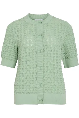 VILA Vivua Kort Ærme Strikket Cardigan