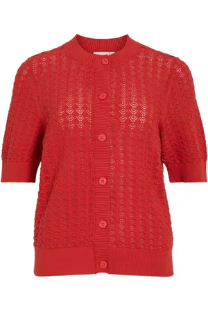 VILA Vivua Kort Ærme Strikket Cardigan