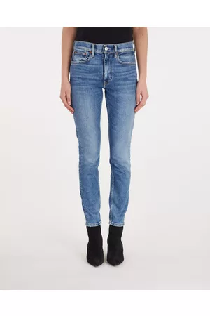 Ralph Lauren Kvinder Skinny - Mid rise skinny Jeans Blå 25