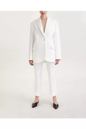 Dagmar Trousers Kick Flare Suit Creme 34