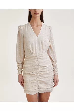 Dante 6 Kvinder Festkjoler - Dress Douze Draped Mini Chalk 1 (XS)